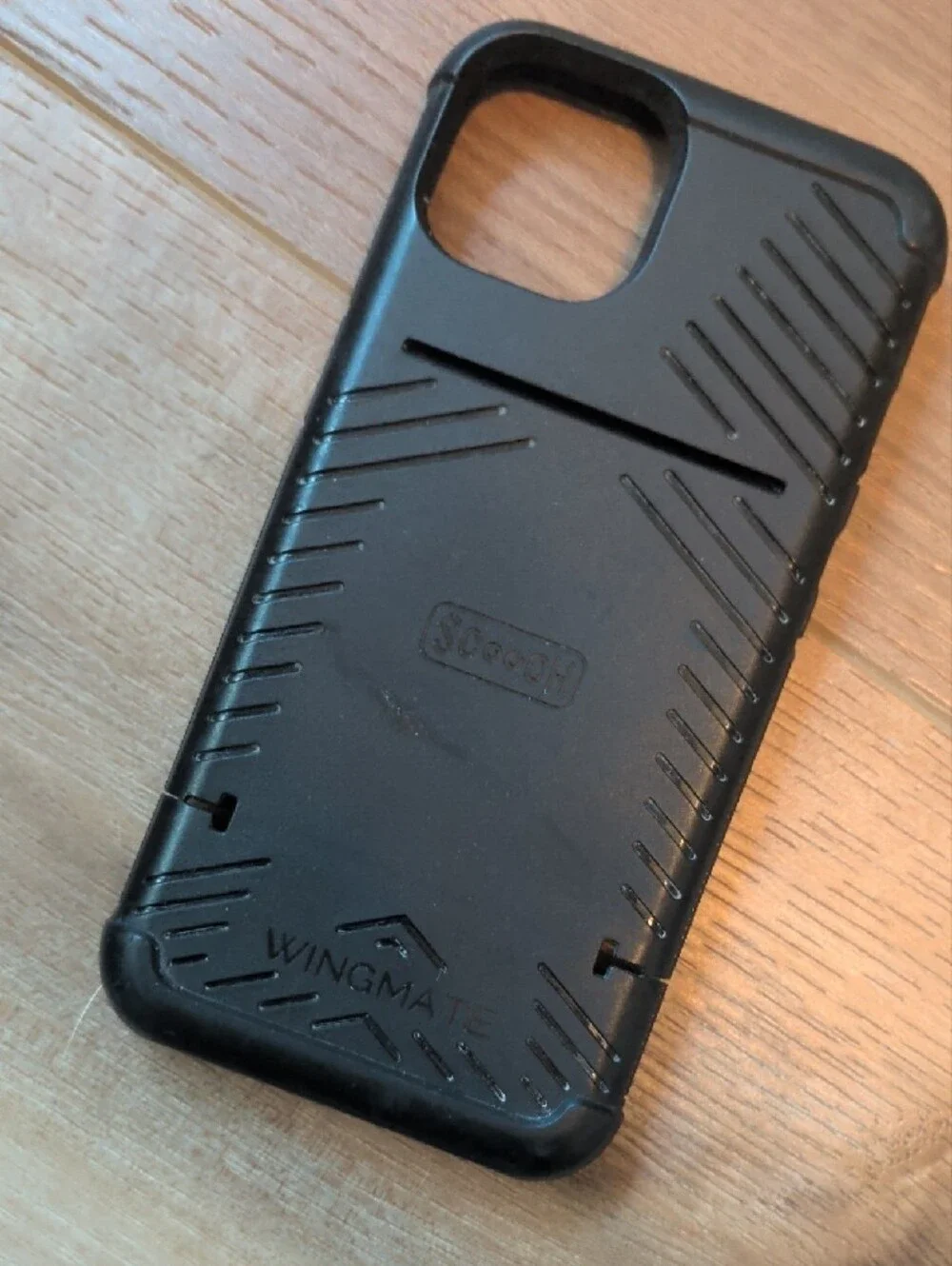 Wingmate Black Rugged iPhone 13 Card Holder Case